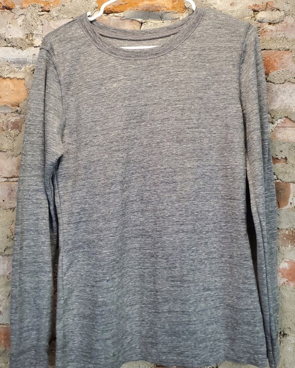 2 Fruit of the Loom Boys Thermal Shirt M 8-10 Black Waffle Knit Base Layer
